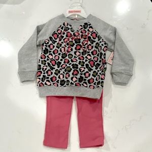 Juicy girls leopard print top with leggings